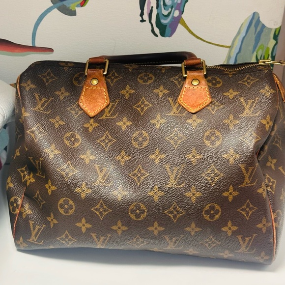 Louis Vuitton Brown Tan Monogram Travel Bag - Picture 2 of 8